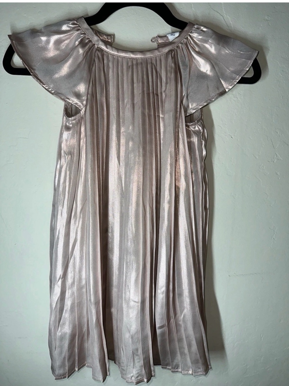GAP Metallic Blush Pleated Chemise